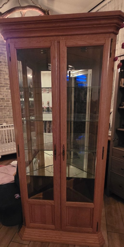 brocante vitrinekast, Ophalen, Gebruikt, 50 tot 100 cm, Glas