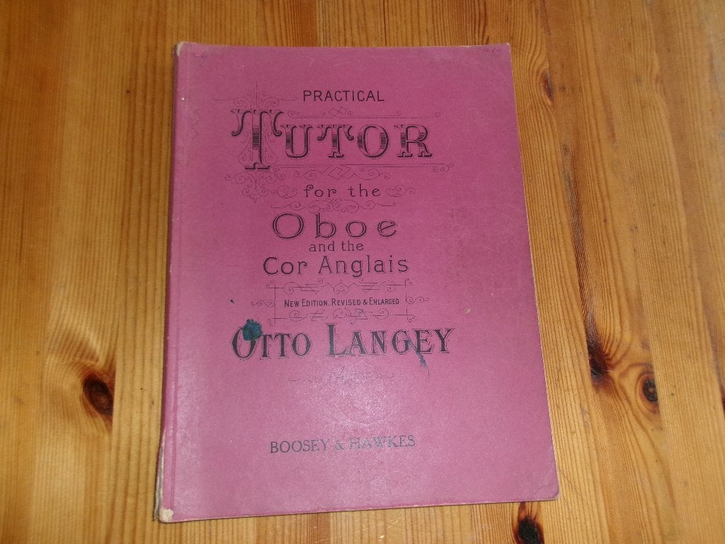 Tutor for the oboe - otto langey, Muziek en Instrumenten, Bladmuziek, Gebruikt, Hobo, Ophalen of Verzenden, Artiest of Componist