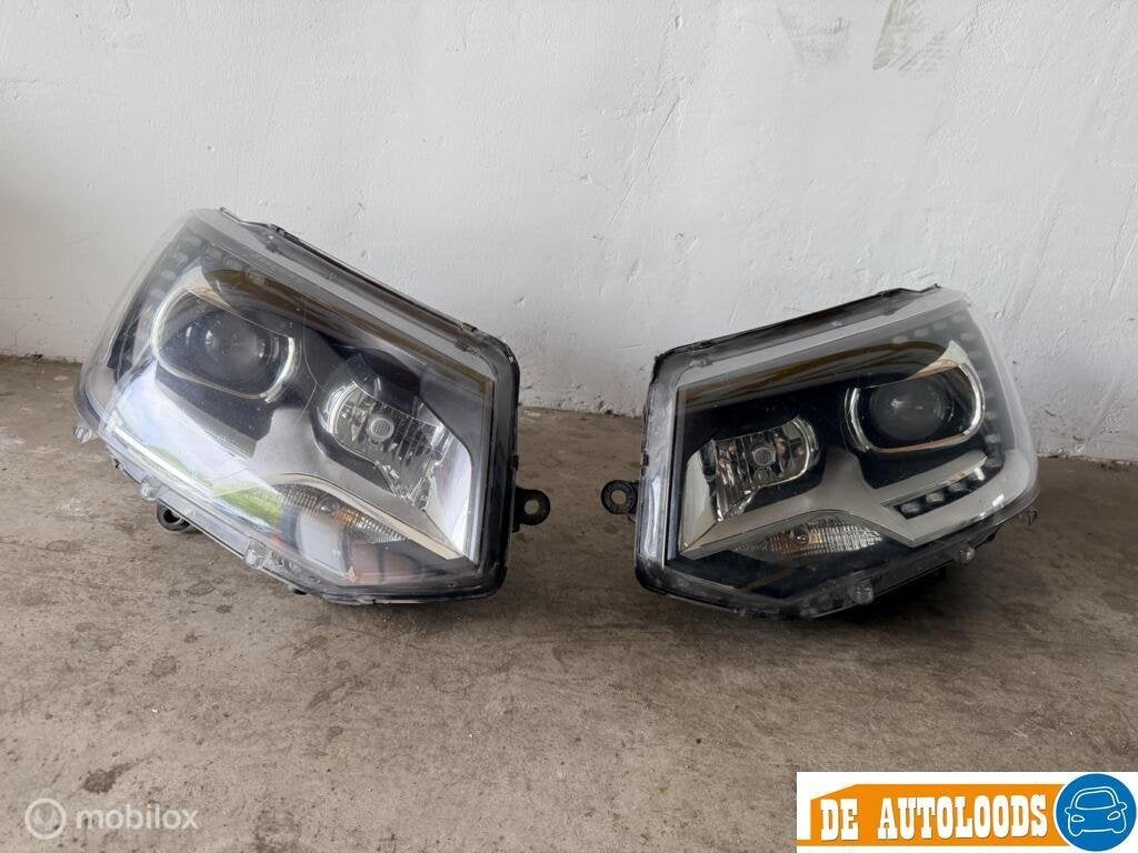 Originele VW T5|T6 Xenon LED Koplampen 7E5941015 | 7E5941016, Gebruikt, Volkswagen, Ophalen of Verzenden, Volkswagen