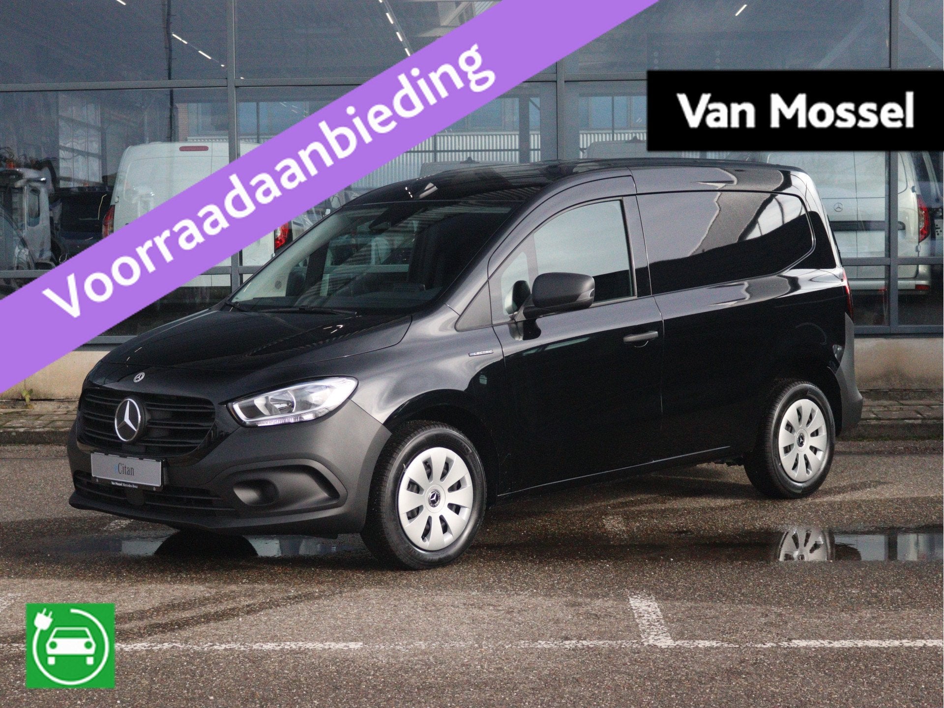 Mercedes-Benz eCitan 112 L1 51 kWh (bj 2026), Auto's, Zwart, Automatische klimaatregeling, 24 maanden, Zwart