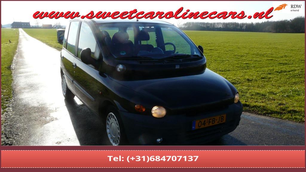 Fiat Multipla 1.6 ELX,Airco,Elec.pakket,Trekhaak,...6-persoo, 1581 cc, Zwart, Origineel Nederlands, Handgeschakeld