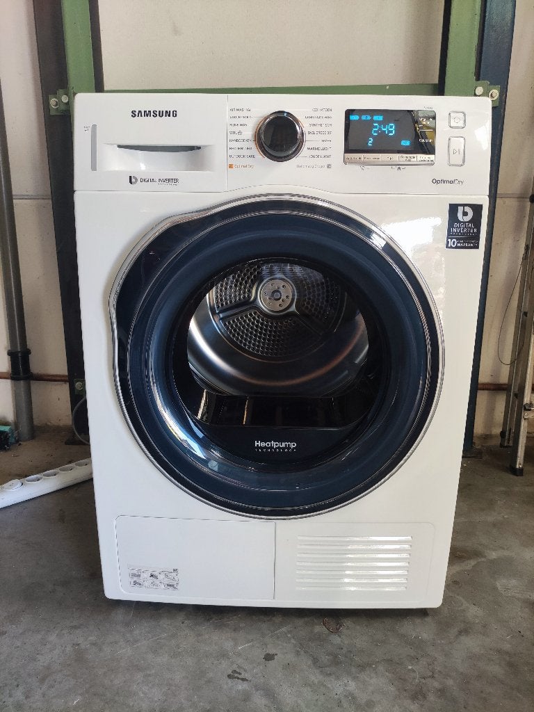 Samsung 8 kilo warmtepomp droger, A+++, trommelverlichting, Overige typen, 8 tot 10 kg, Ophalen of Verzenden, Zo goed als nieuw