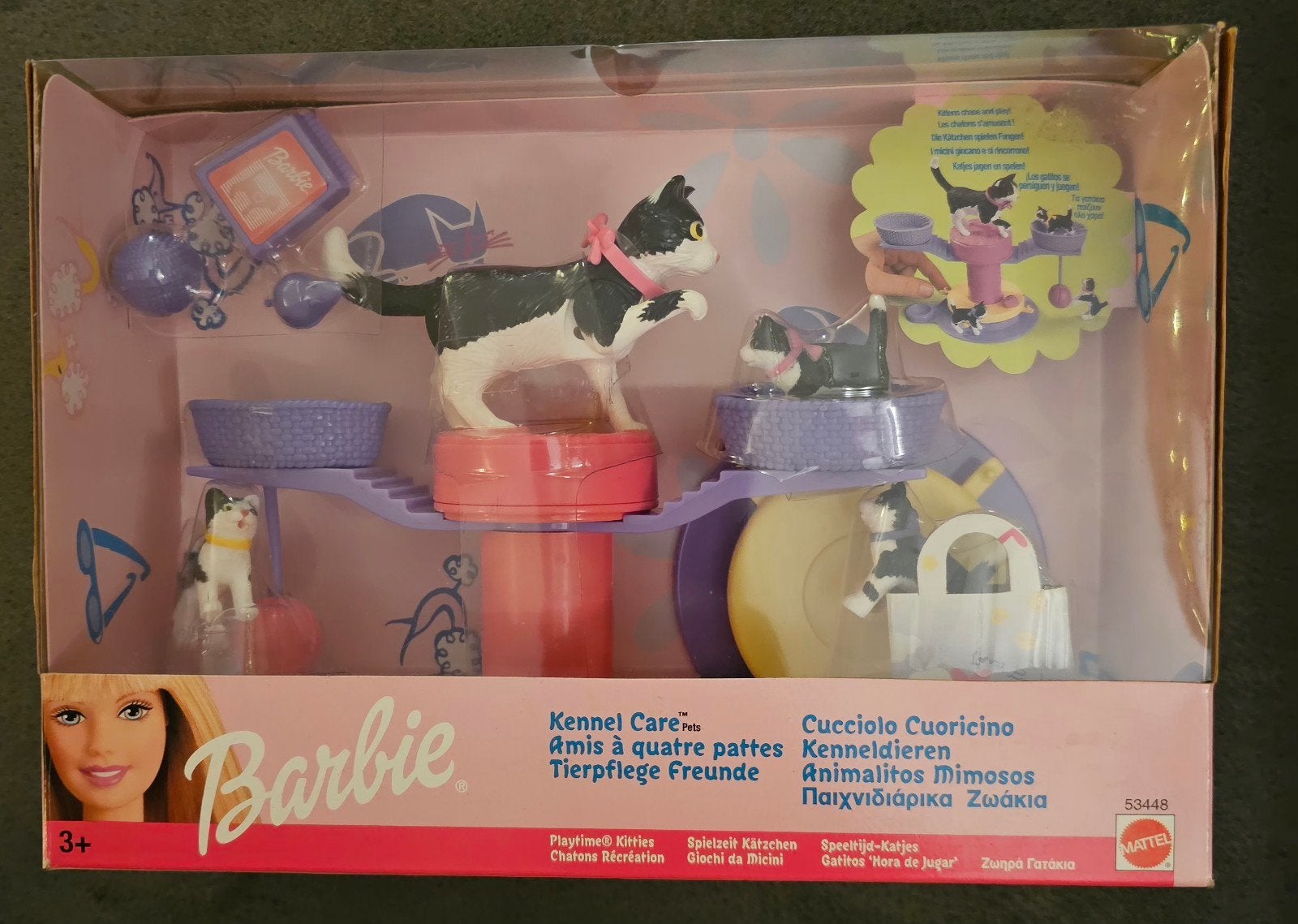 Barbie Kennel Care Playtime Kitties 2001 NRFB, Ophalen of Verzenden, Nieuw, Barbie