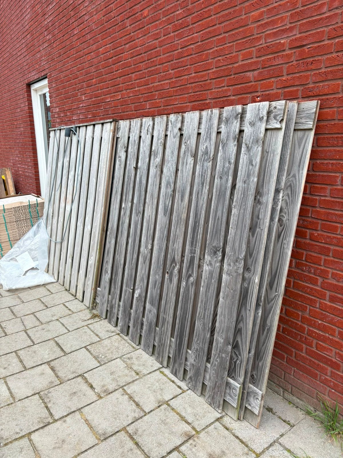 Douglas hout schutting delen, Tuin en Terras, Schuttingen, Ophalen, Minder dan 3 meter, Hout, 1 tot 2 meter