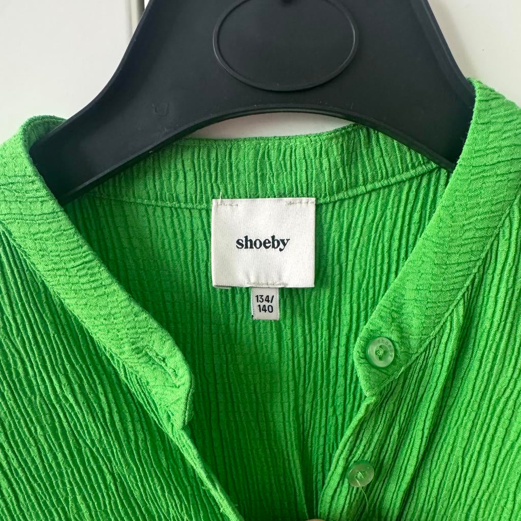 Groen Broekpak Shoeby 134, Ophalen of Verzenden, Gebruikt, Meisje, Trui of Vest
