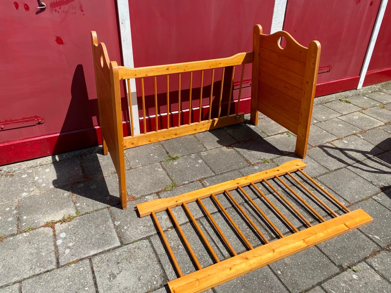 Houten Ledikant met Verstelbare Bodem, Ophalen, Gebruikt, Ledikant