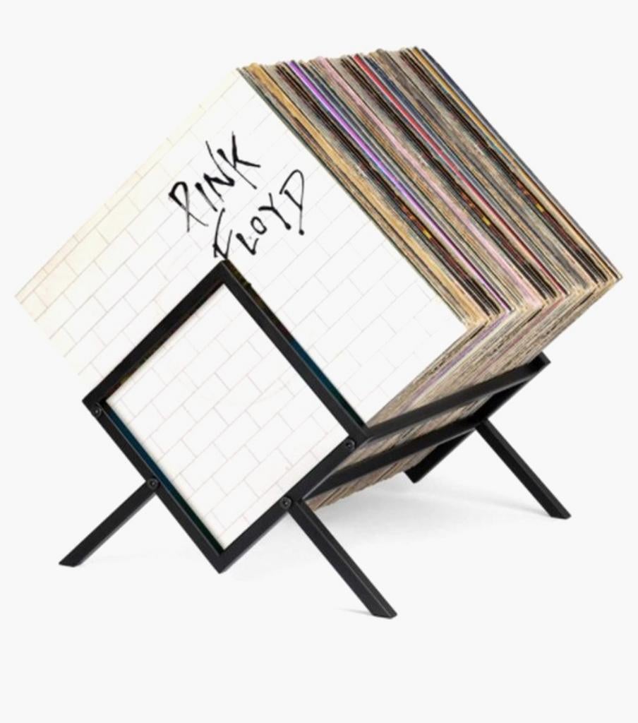 Stijlvol LP & Boeken Opbergsysteem - Zwart Metaal, Ophalen, Nieuw