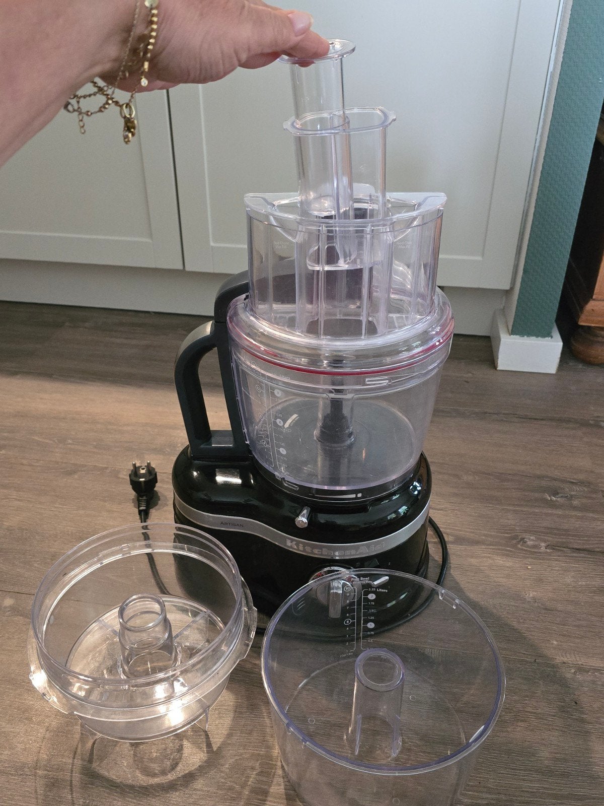Kitchenaid foodprocessor Artisan compleet, 4 liter of meer, 3 snelheden of meer, Ophalen of Verzenden, Zo goed als nieuw