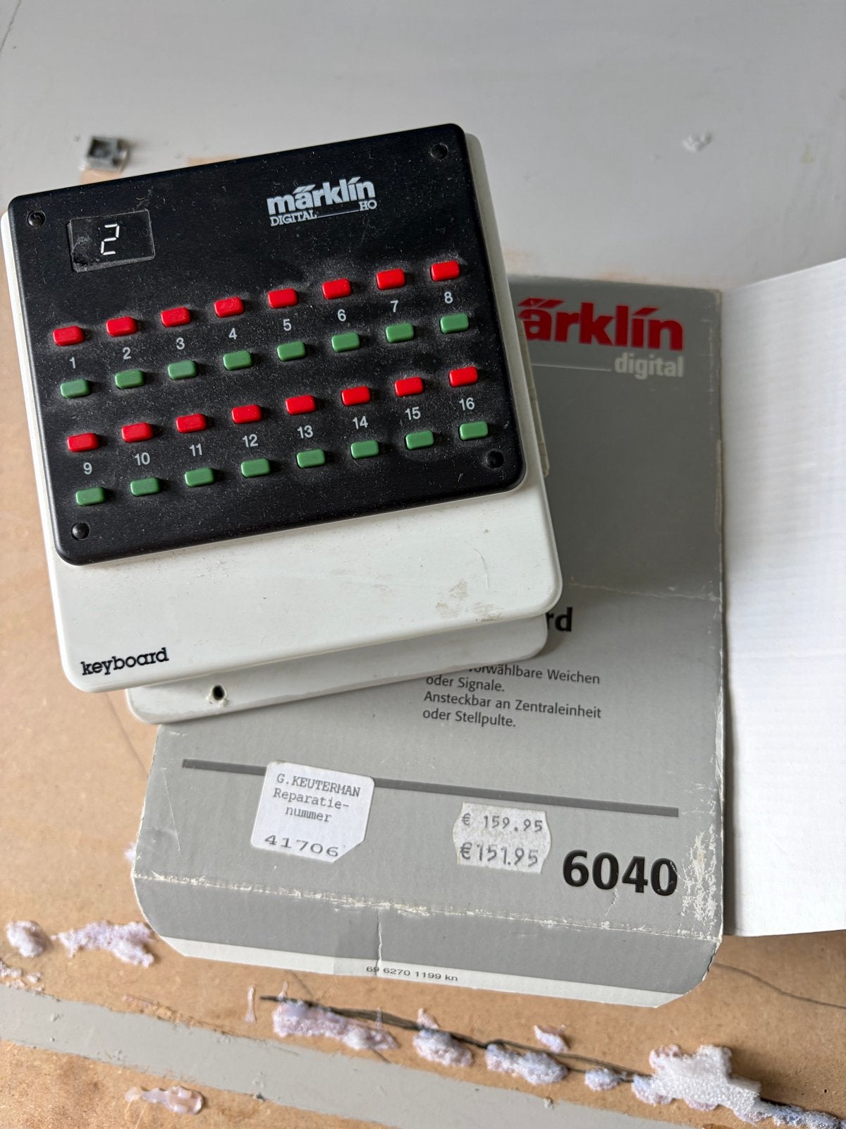 Märklin Digital Keyboard 6040 - Zo goed als nieuw, Wisselstroom, Overige typen, Ophalen of Verzenden, Zo goed als nieuw