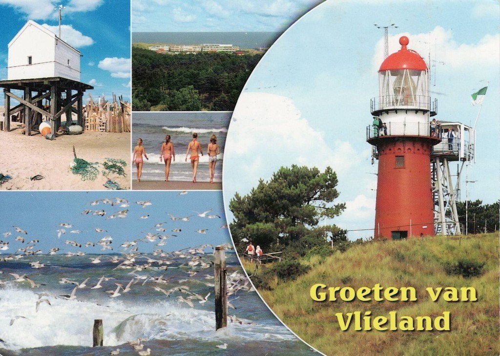 Groeten van Vlieland 7, Verzenden, 1980 tot heden, Gelopen, Waddeneilanden