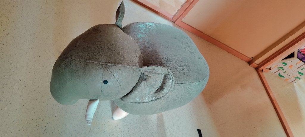 Olifant kinder poef, Groen, Ophalen of Verzenden, Zo goed als nieuw, Zitmeubel