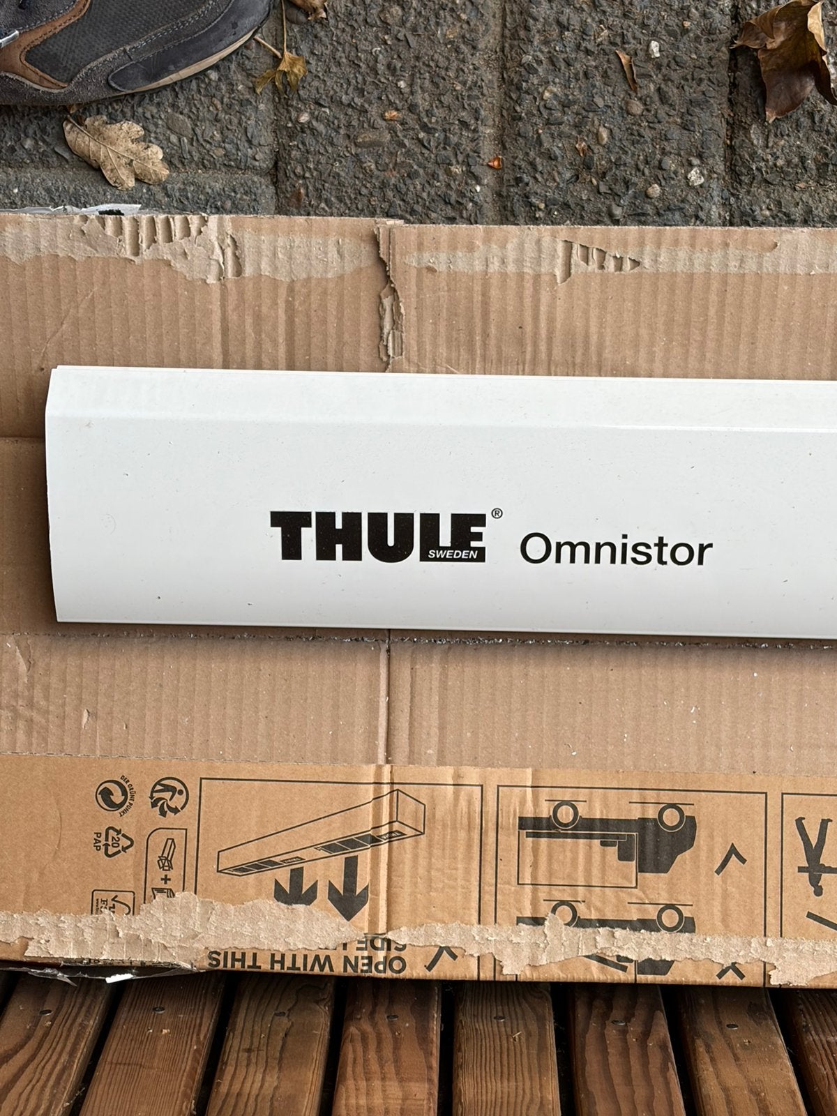 Voorbalk thule 4 meter, wit, Caravans en Kamperen, Ophalen, Zo goed als nieuw