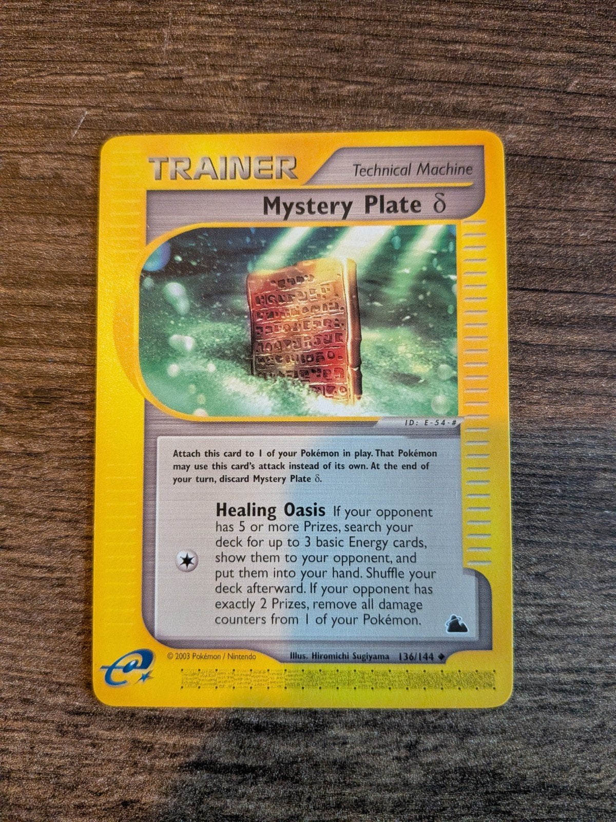 Mystery Plate Skyridge Pokémon Kaart 136/144 (EN), Hobby en Vrije tijd, Verzamelkaartspellen | Pokémon, Ophalen of Verzenden