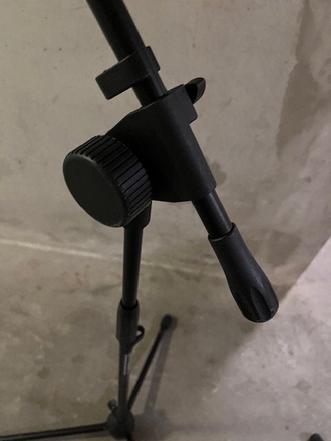 Microfoonstatief Mic stand Gitaar Guitar stand kabels, Ophalen of Verzenden, Zo goed als nieuw, Gitaar