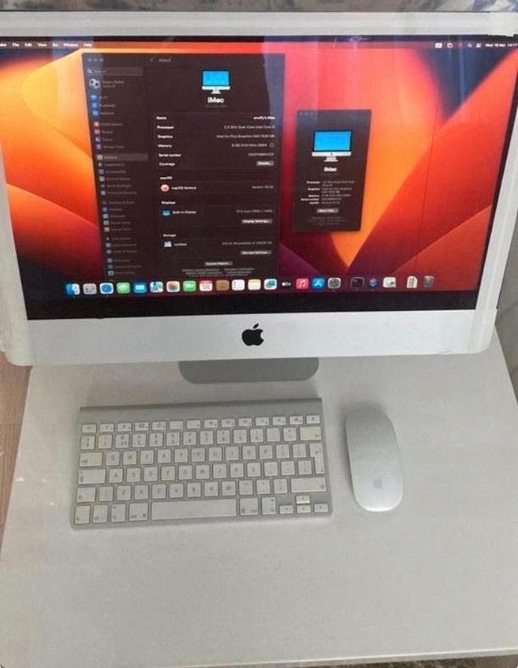iMac cumputer pc A1418 (2017) - 21.5 inch, 8GB RAM, 1TB HDD, Computers en Software, Apple Desktops, Gebruikt, 2 tot 3 Ghz, IMac