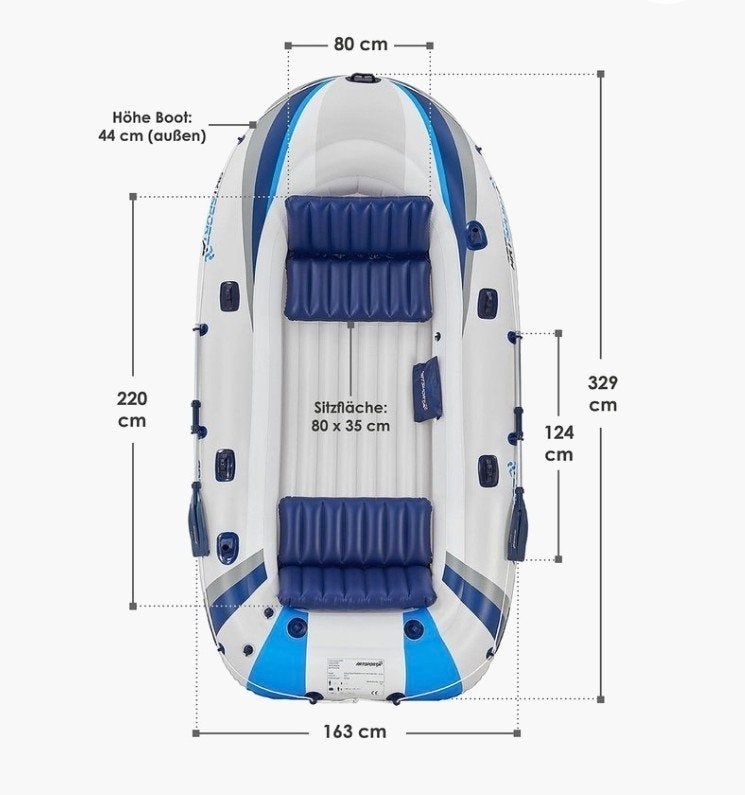 Opblaasboot 4 personen, Watersport en Boten, Ophalen, Nieuw, Overige typen