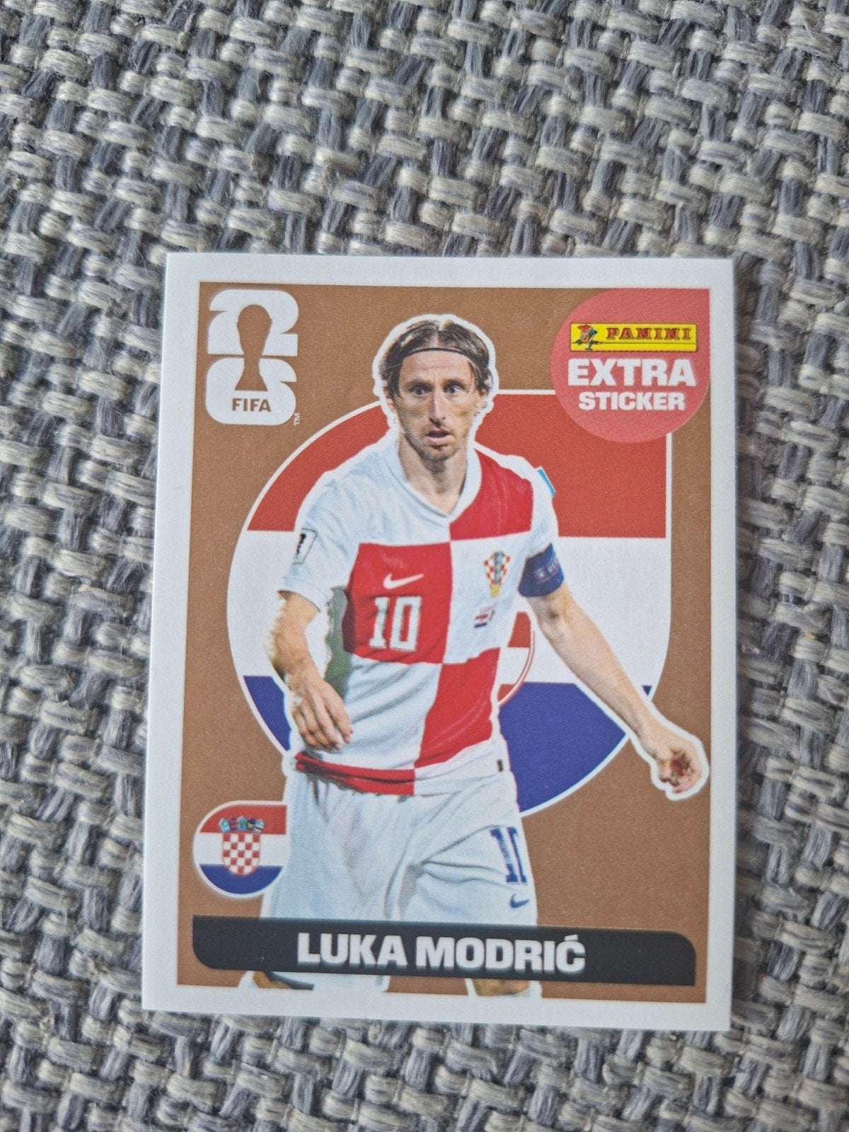 Panini WK 2026 Extra Sticker Luka Modric Brons, Ophalen of Verzenden, Zo goed als nieuw
