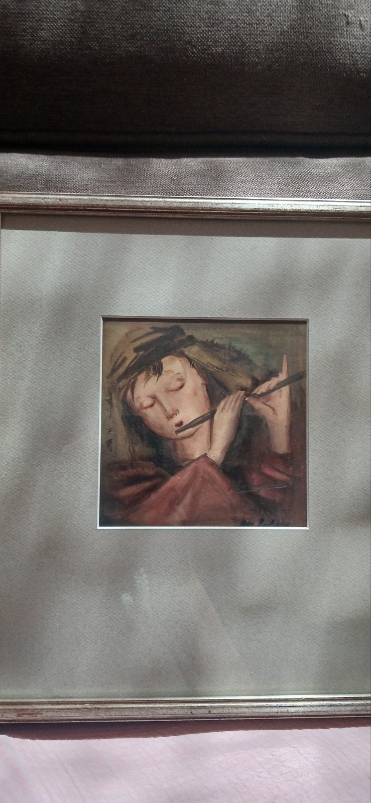 Meisje met fluit -dubbel gesigneerd Elly Paulissen, Antiek en Kunst, Ophalen of Verzenden