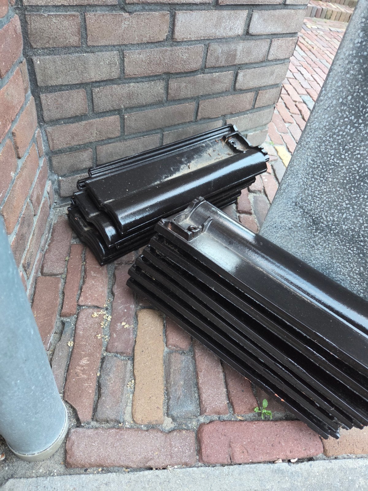 Koramic modula zwart edel engobe  halve pan, Ophalen of Verzenden, Nieuw