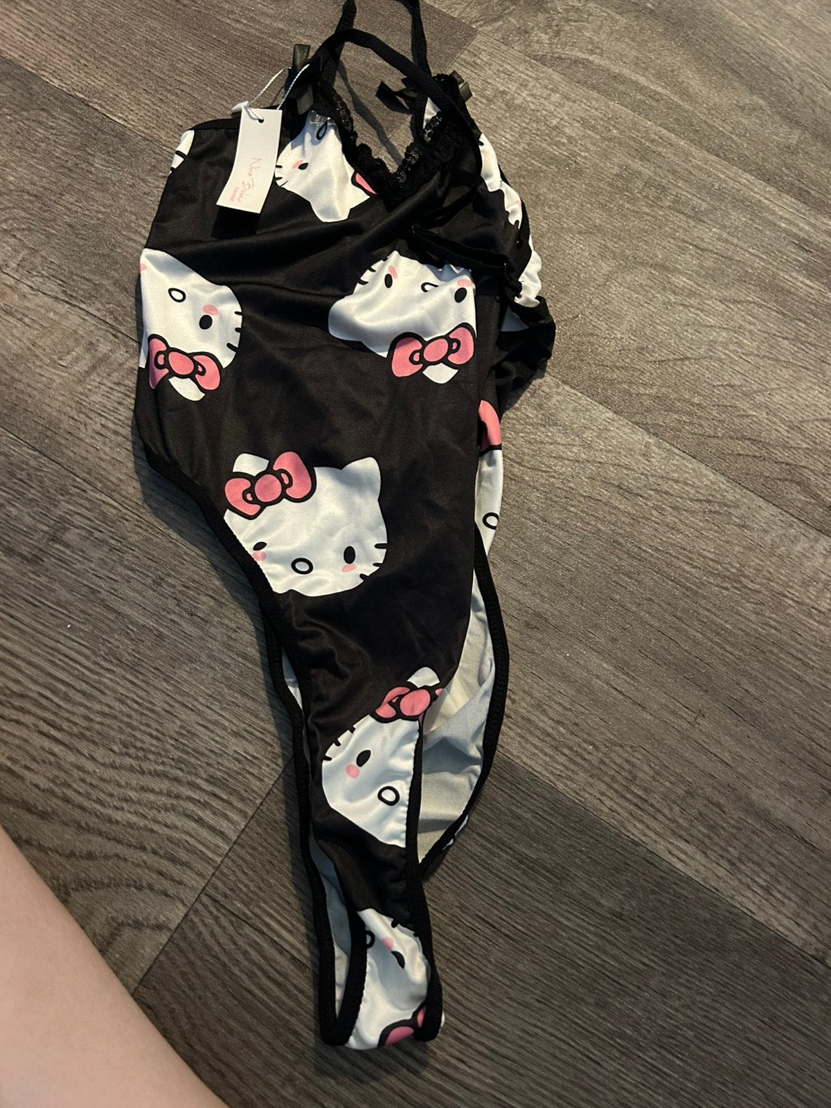 Hello Kitty body zwart, maat M, Maat 38/40 (M), Zwart, Nieuw, Ophalen of Verzenden