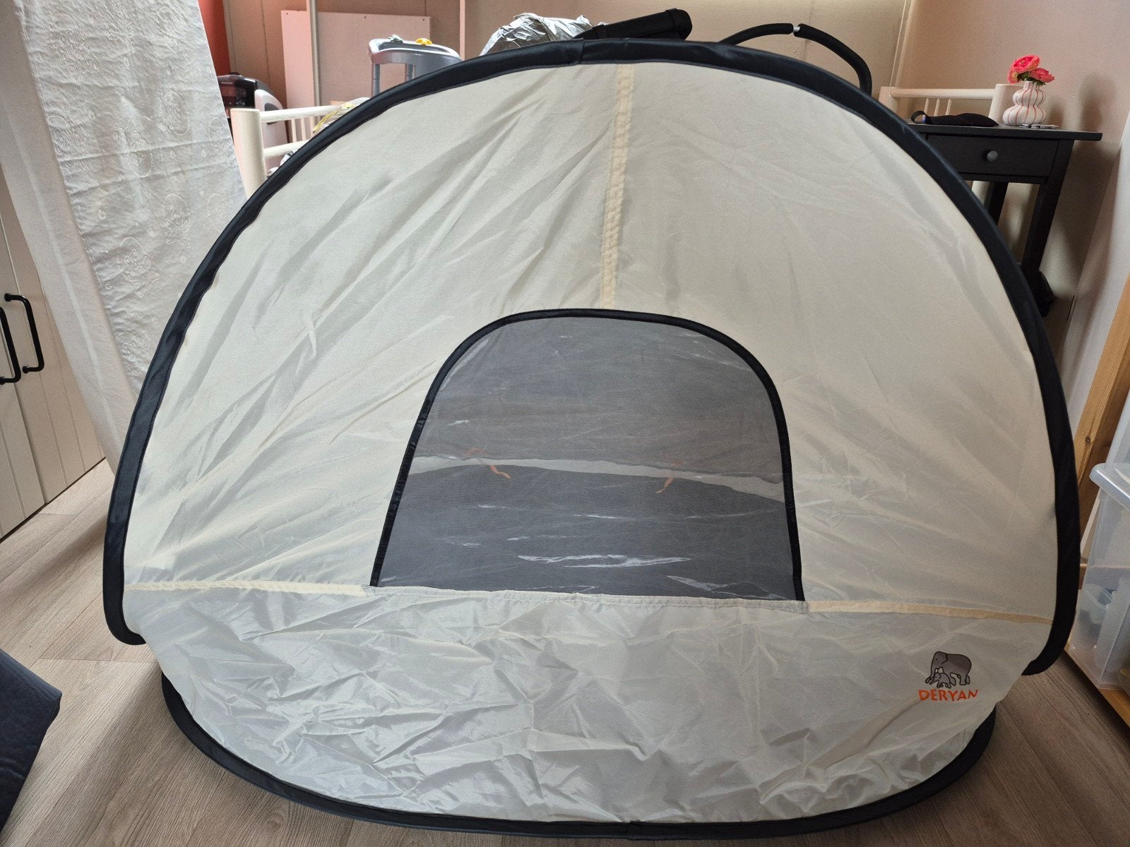 Deryan Travel Cot Peuter Luxe - Lichtgewicht Reisbed, Kinderen en Baby's, Babywiegjes en Ledikanten, Ophalen, Gebruikt, Reisbedje