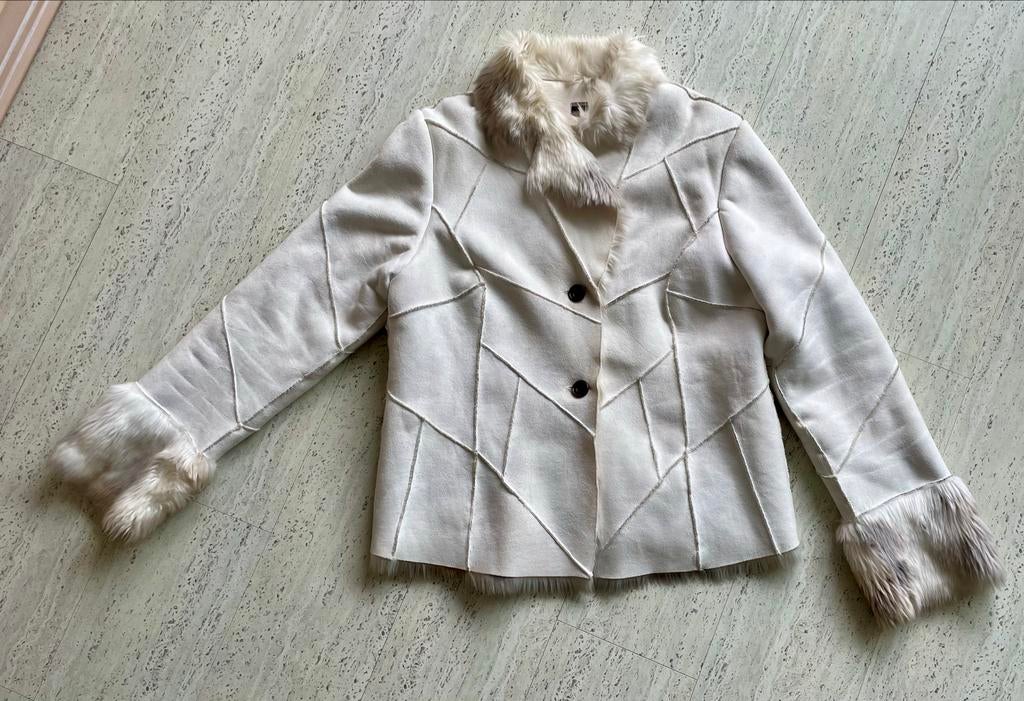 Vila leather look dames winterjas synthetische  voering XL,, Ophalen of Verzenden, Zo goed als nieuw, Maat 46/48 (XL) of groter