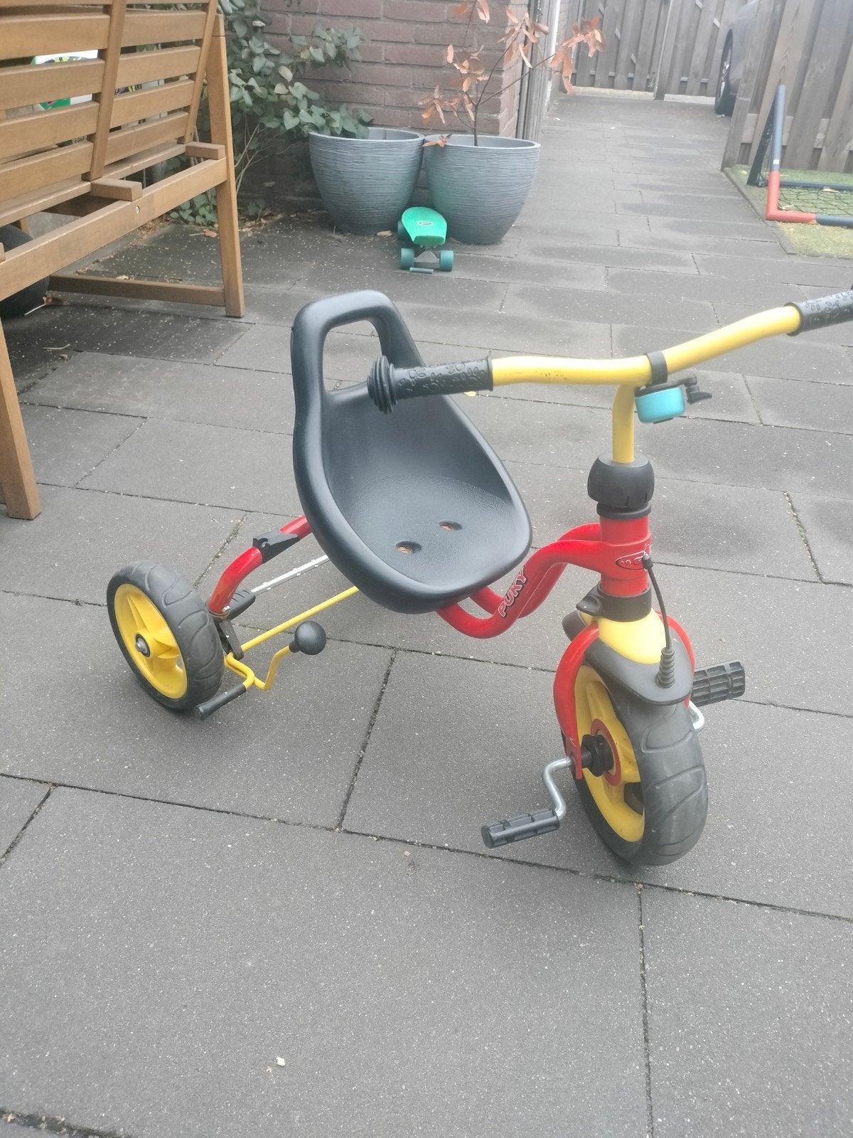 Pucky driewieler, Ophalen, Gebruikt