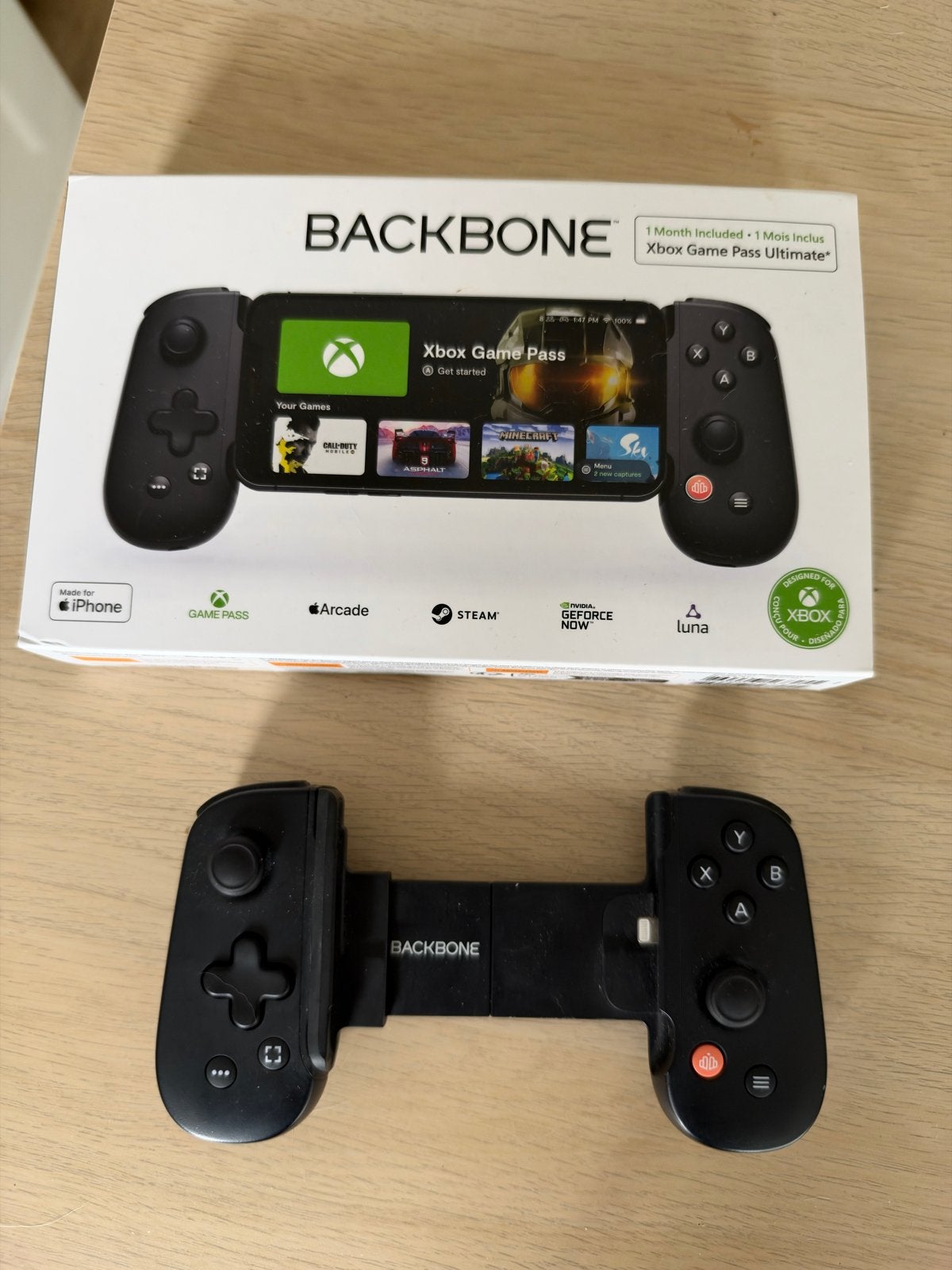 Backbone One Controller voor iPhone (Lightning), Backbone, Ophalen of Verzenden, Zo goed als nieuw, Mobiel
