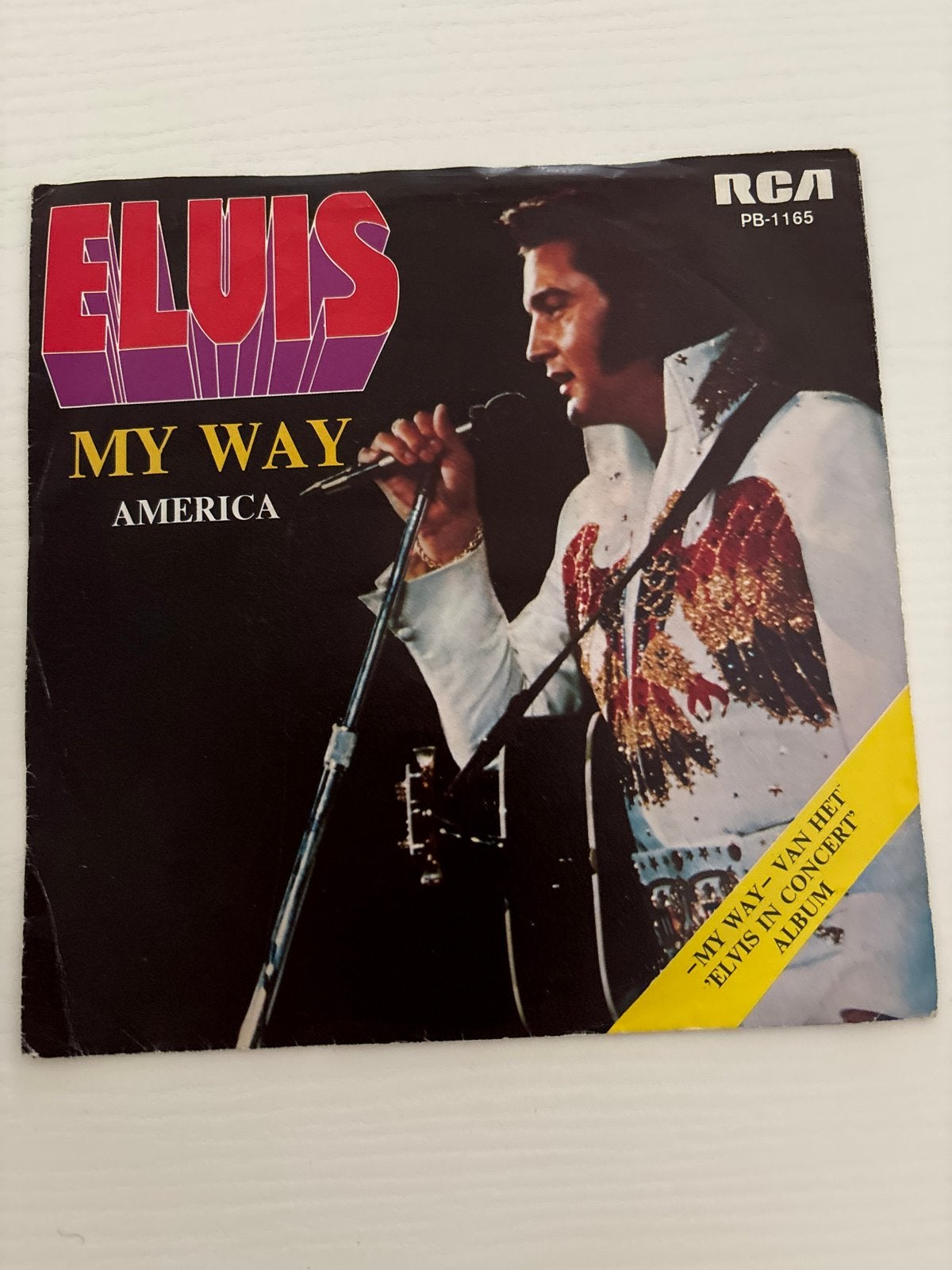 Elvis Presley - My Way / America - 45 toeren single, Ophalen of Verzenden, Gebruikt, Cd of Plaat
