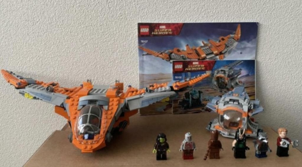 LEGO Superheroes Marvel: Benatar (76107 + 76102), Gebruikt, Marvel, Lego, Ophalen of Verzenden