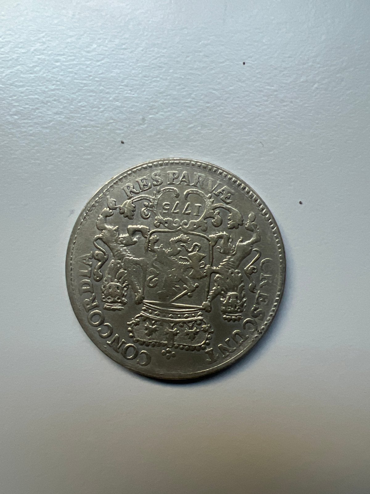 Replica munt 1776 - CONCORDIA RES PARVAE CRESCUNT, Verzenden, Vóór koninkrijk, Overige waardes, Losse munt