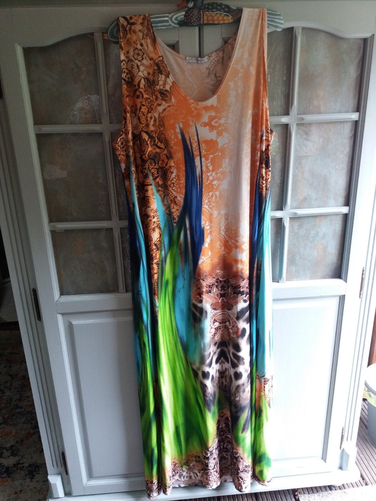 Stretch lange zomerjurk Magna 46/48, Overige kleuren, Verzenden, Maat 46/48 (XL) of groter, Onder de knie