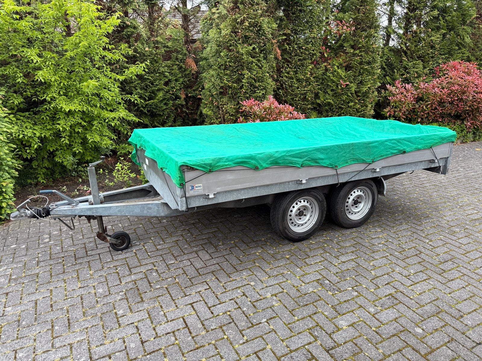 Hapert AL 2700KG plateauwagen 330x180 tandemasser aanhanger, Ophalen, Gebruikt
