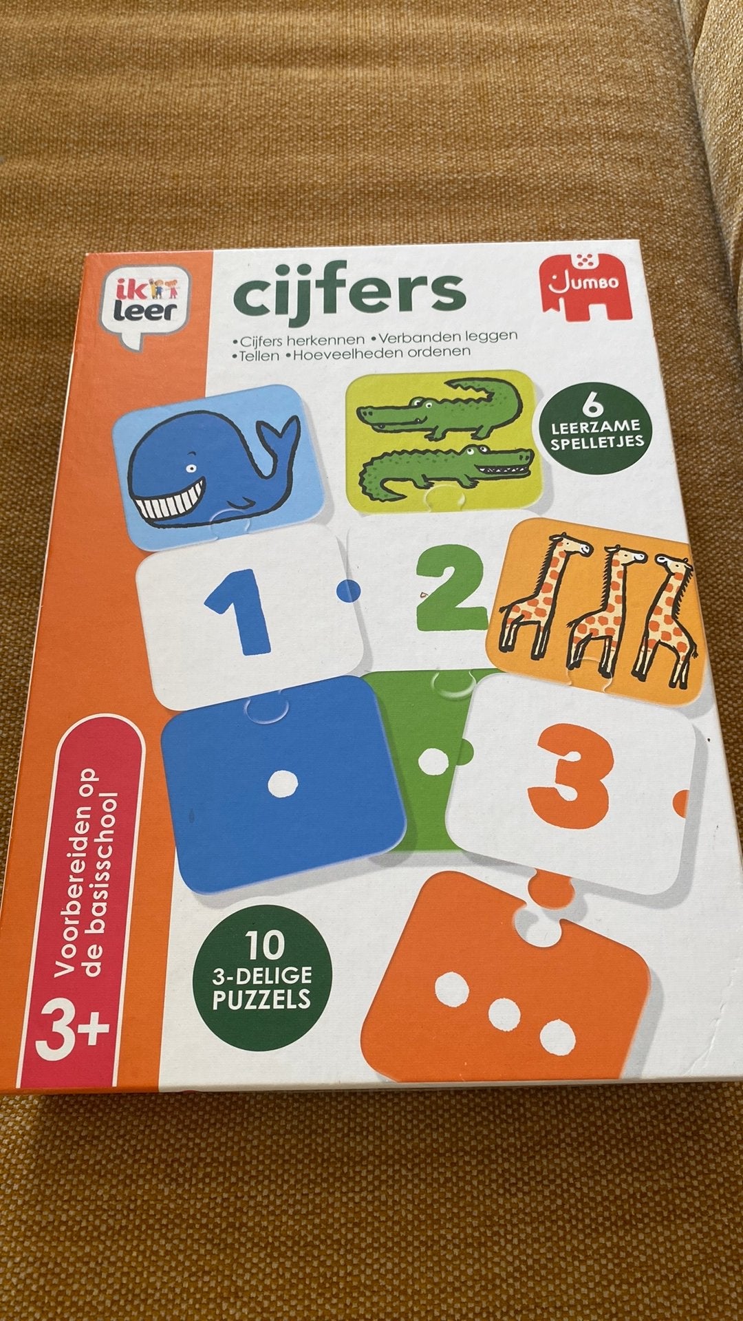 Jumbo ik leer cijfers, 6 spellen in 1, Ophalen of Verzenden, Zo goed als nieuw