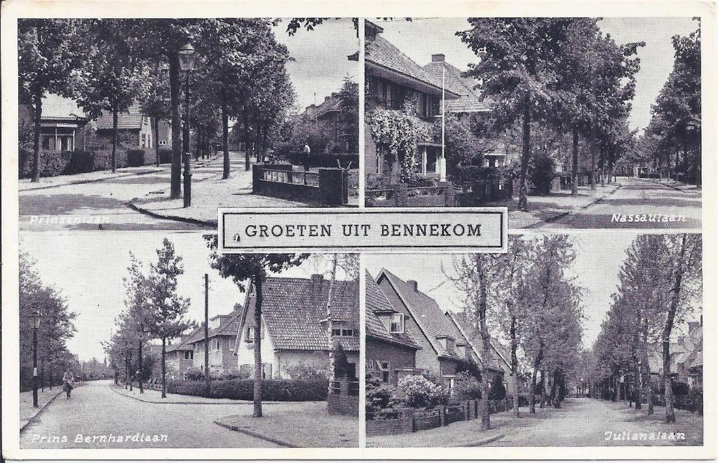 Bennekom Oude Gelopen Ansichtkaart (B387), Ophalen of Verzenden, 1920 tot 1940, Gelopen, Gelderland