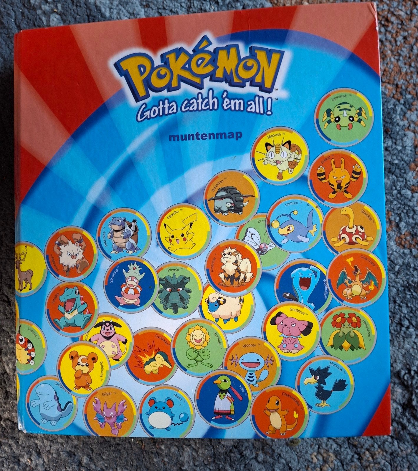 Pokémon Muntenmap met 96 Munten - Zeldzame Collectie, Ophalen of Verzenden, Gebruikt, Meerdere kaarten