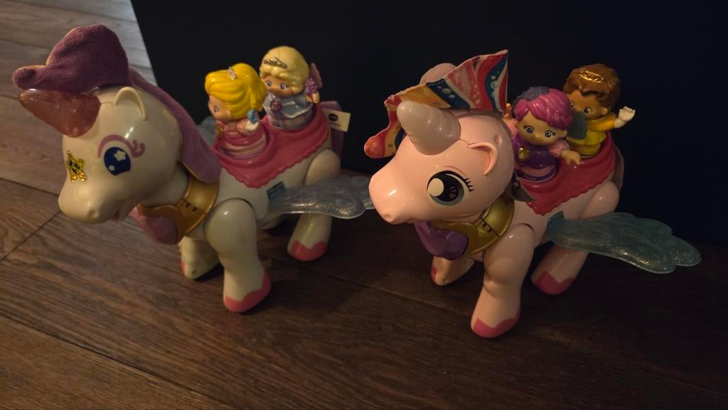 Vtech vrolijke vriendjes 2 eenhoorns met prinsessen, 1 speler, Ophalen of Verzenden, Vanaf 3 jaar