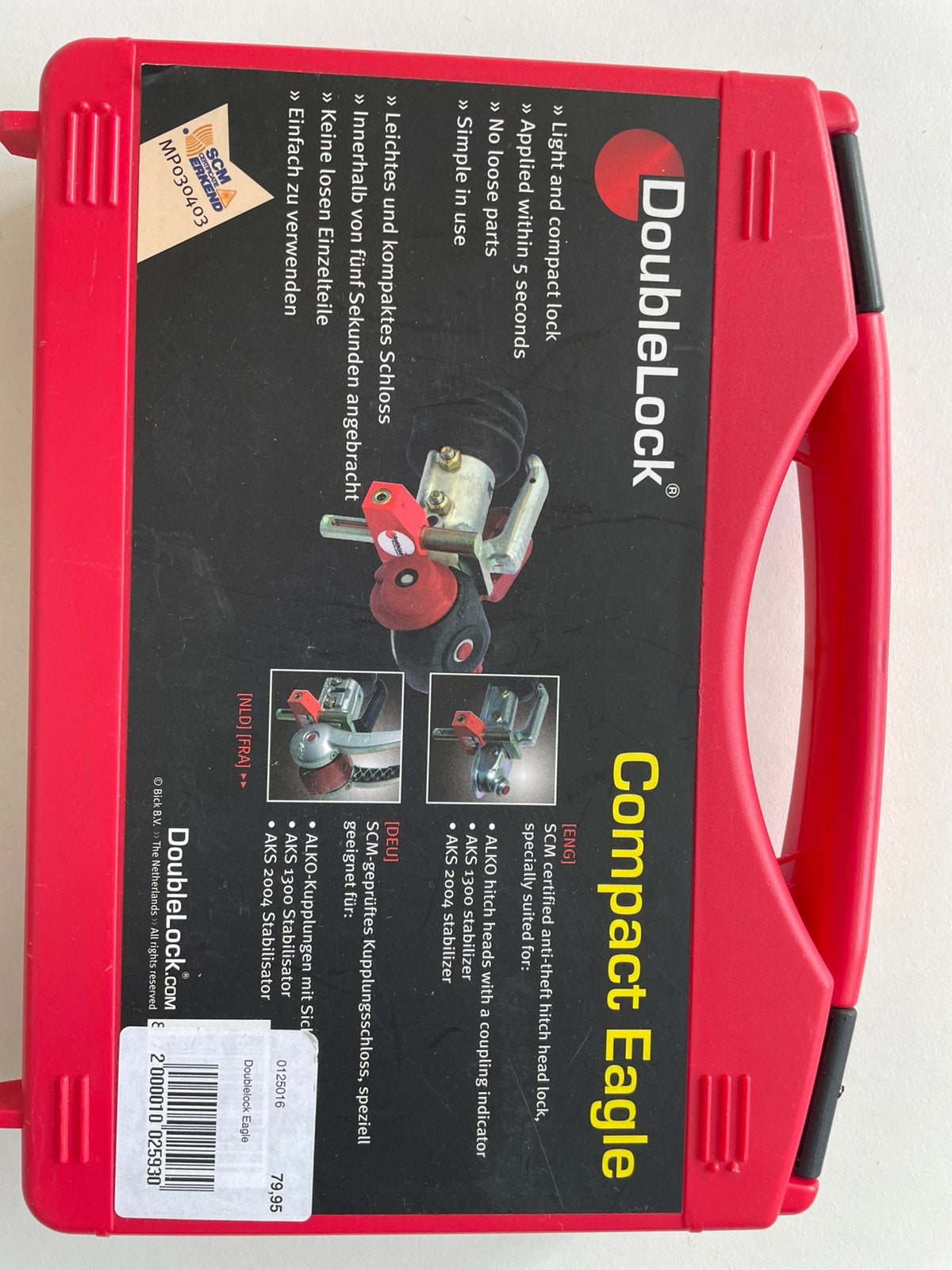 DoubleLock Compact Eagle caravan slot.., Caravans en Kamperen, Caravan accessoires, Ophalen, Zo goed als nieuw