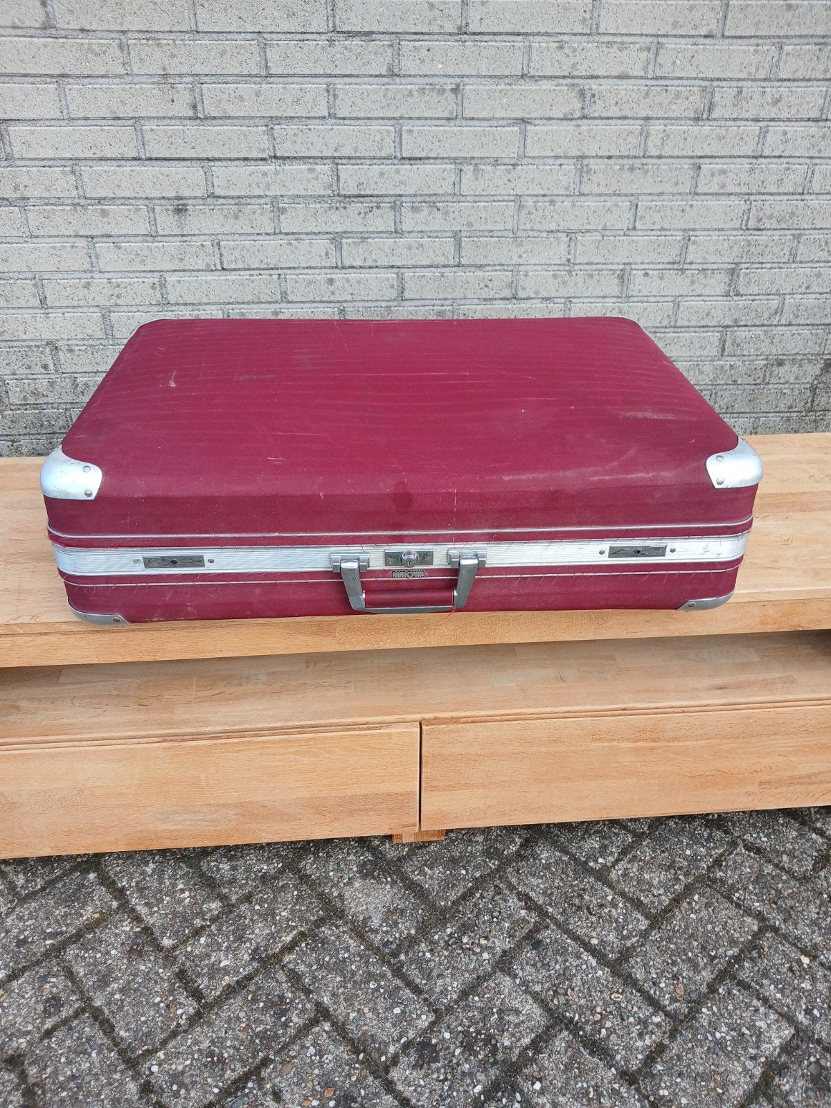 Rimowa koffer vintage, Sieraden, Tassen en Uiterlijk, Overige materialen, Gebruikt, 45 tot 55 cm, Ophalen of Verzenden