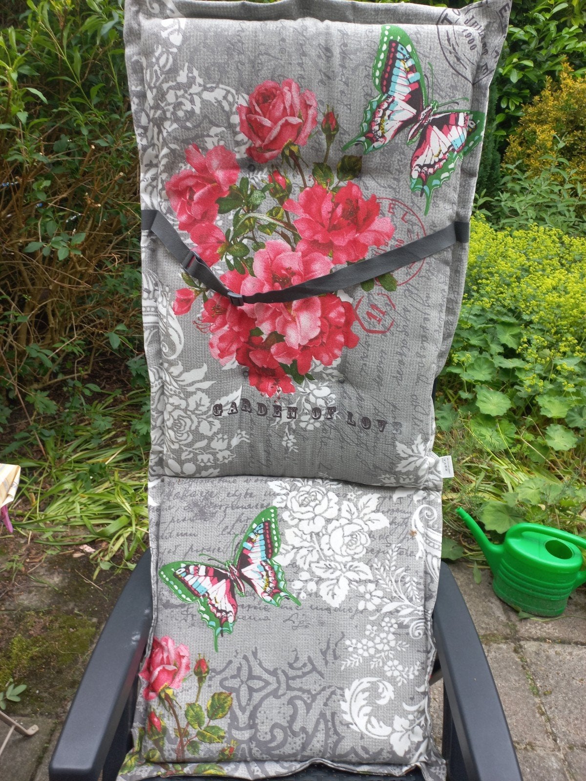 Tuin stoel kussen gebloemd past bij een tuinstoel, Ophalen of Verzenden, Nieuw