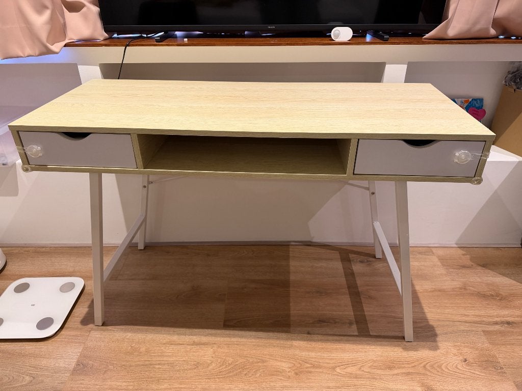 Desk, Ophalen, Met lades, Gebruikt, 120 cm