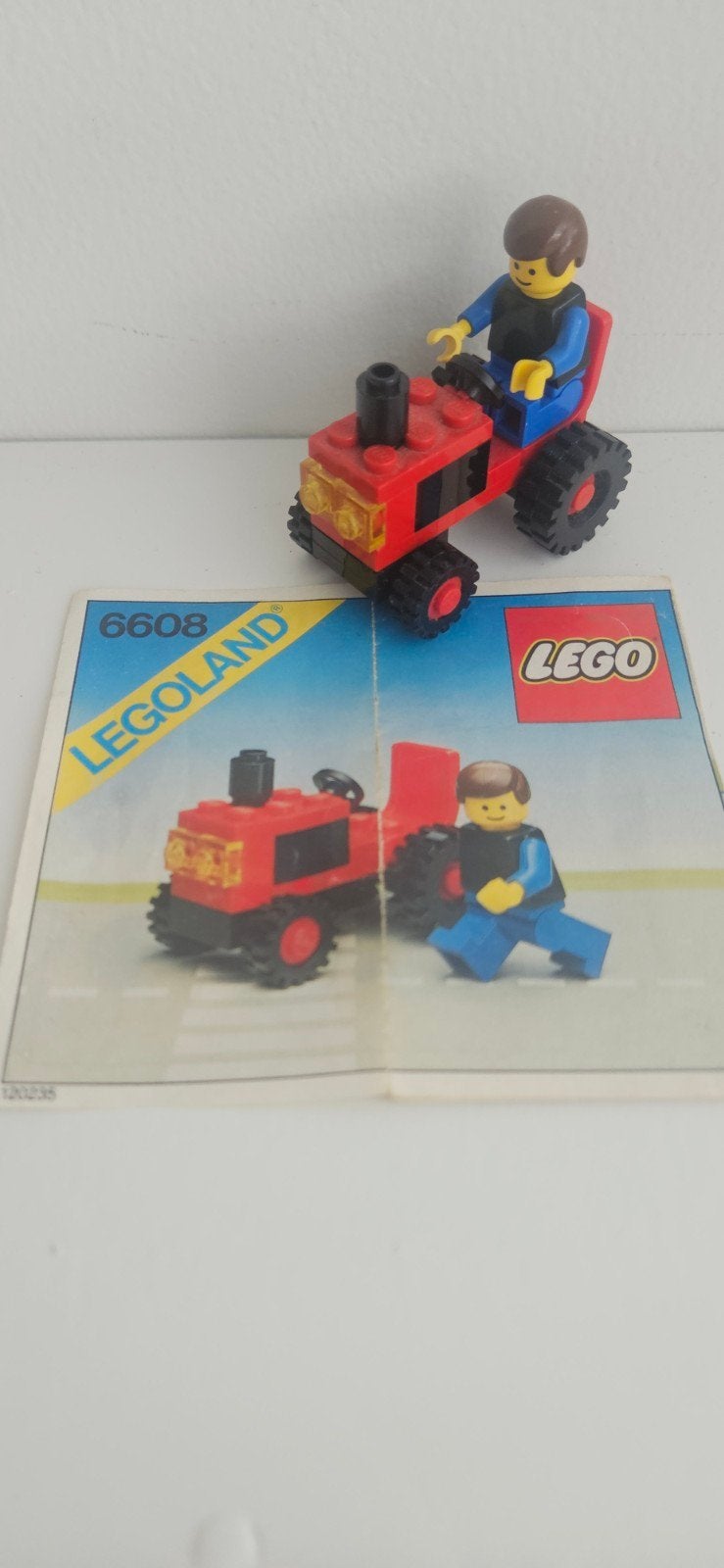 LEGO Legoland 6608 Tractor met Minifiguur en Instructies, Ophalen, Compleet, Gebruikt, Lego
