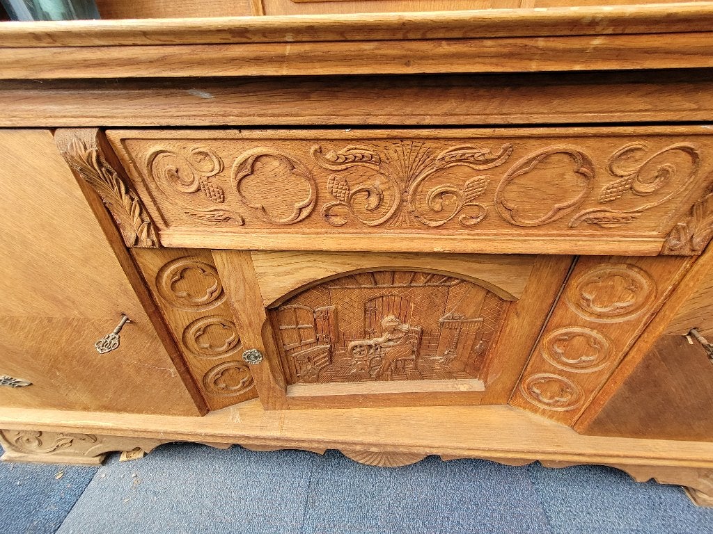 80 j oude Dressoir te koop, Ophalen, 150 tot 200 cm, Met lade(s), 25 tot 50 cm