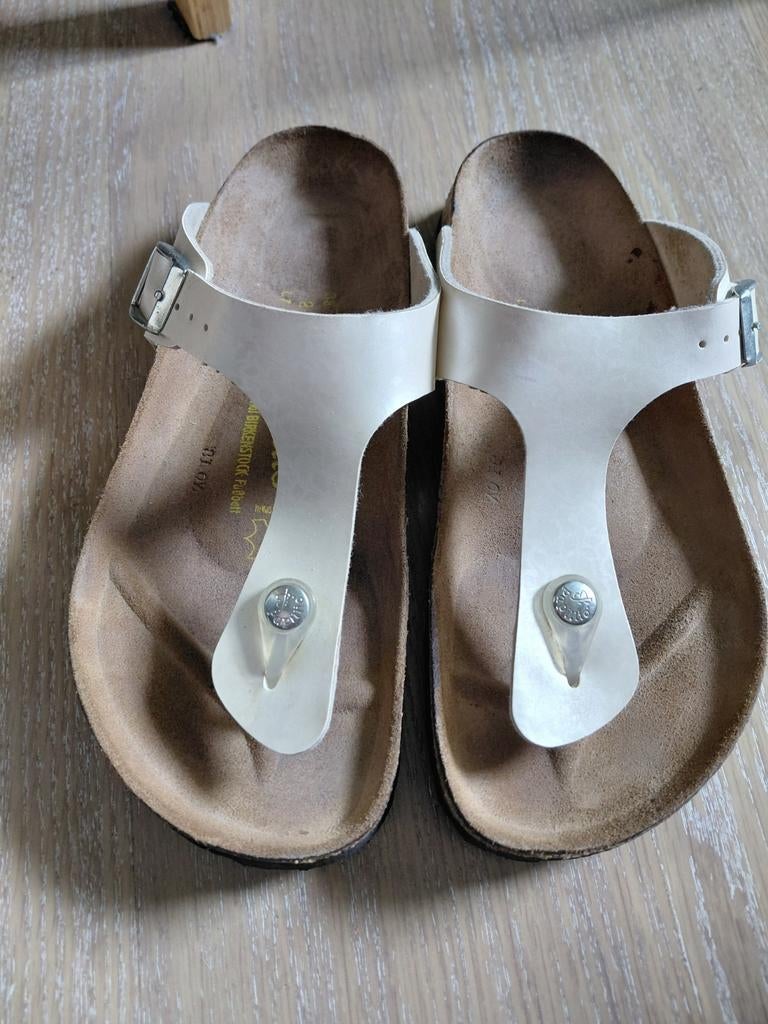 Birkenstock slippers maat 38, Slippers, Wit, Ophalen of Verzenden, Birkenstock