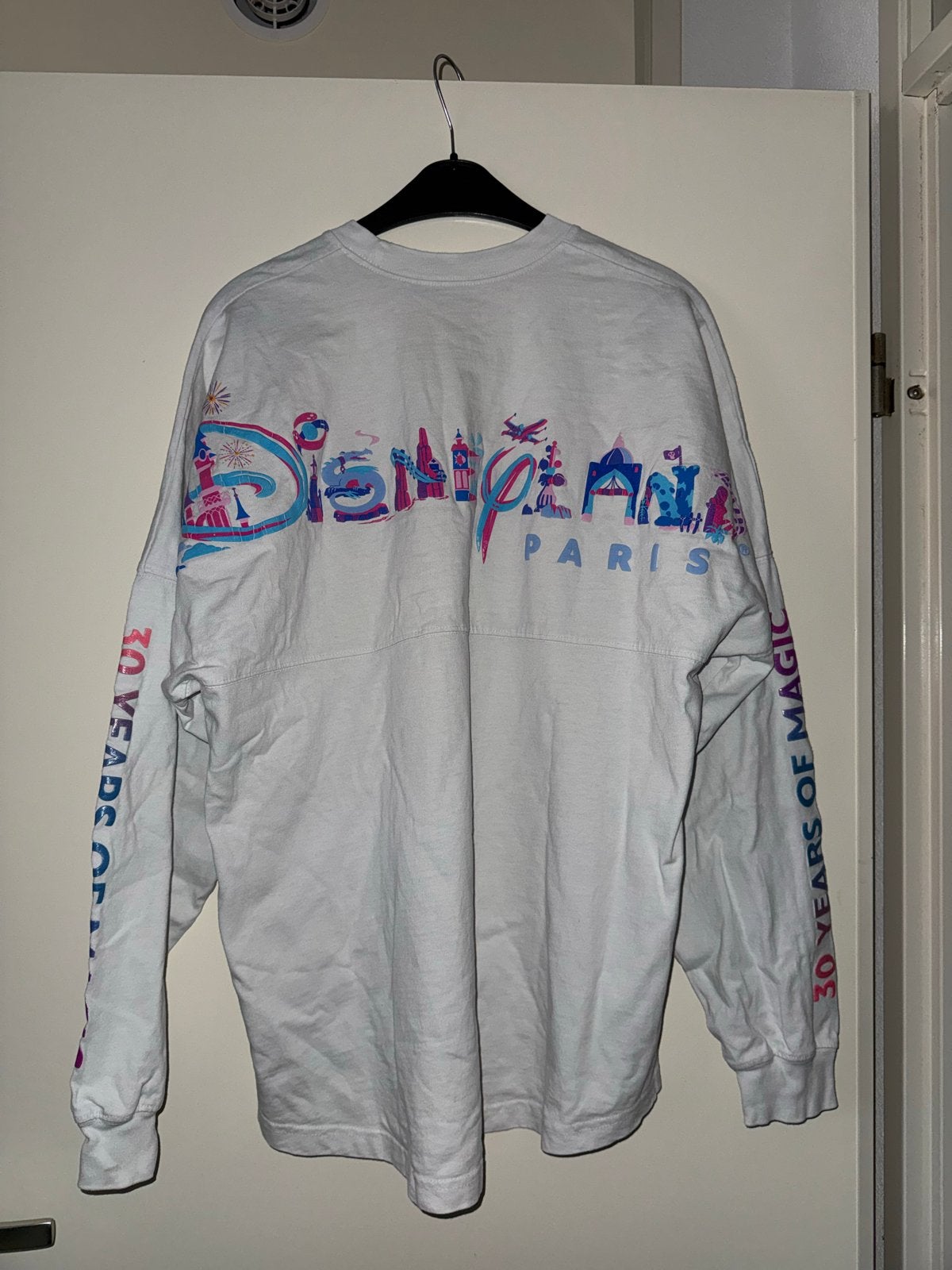 Disneyland Parijs 30 Jaar Spirit Jersey Maat L, Verzamelen, Ophalen, Overige figuren, Gebruikt, Kleding of Textiel
