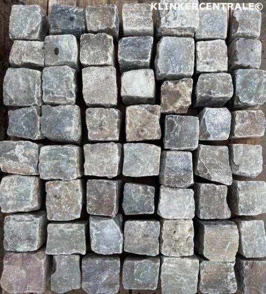 KORTING 875m2 grijs antraciet Portugees graniet natuursteen, Tuin en Terras, Bij dit gebruikte product niet te achterhalen, Gebruikt