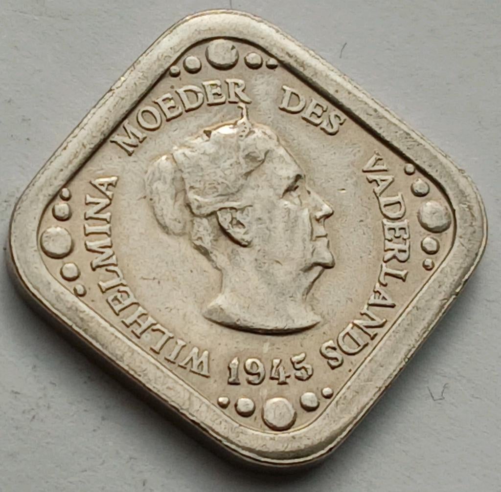 5 Cent 1945 Nederland Stuiver Munt WO2 Token Wilhelmina 1948, Postzegels en Munten, Munten | Nederland, Ophalen of Verzenden, Koningin Wilhelmina