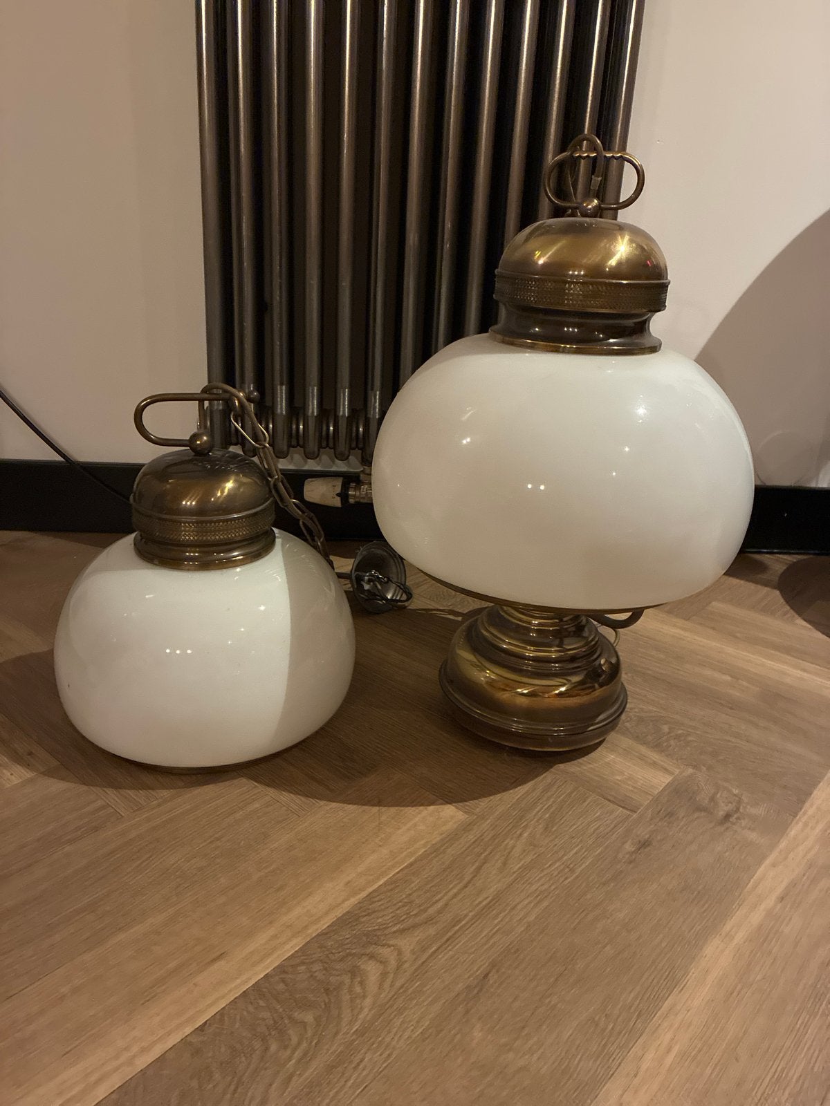 Vintage Olie- of Petroleumlampen - Set van 2, Ophalen