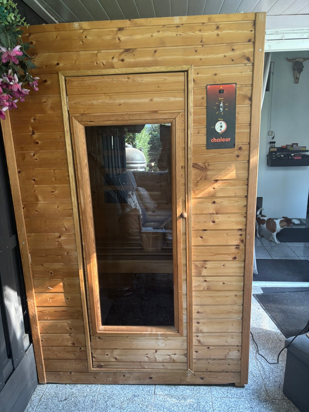 2- persoon sauna infrarood of kachel, Ophalen, Gebruikt, Complete sauna