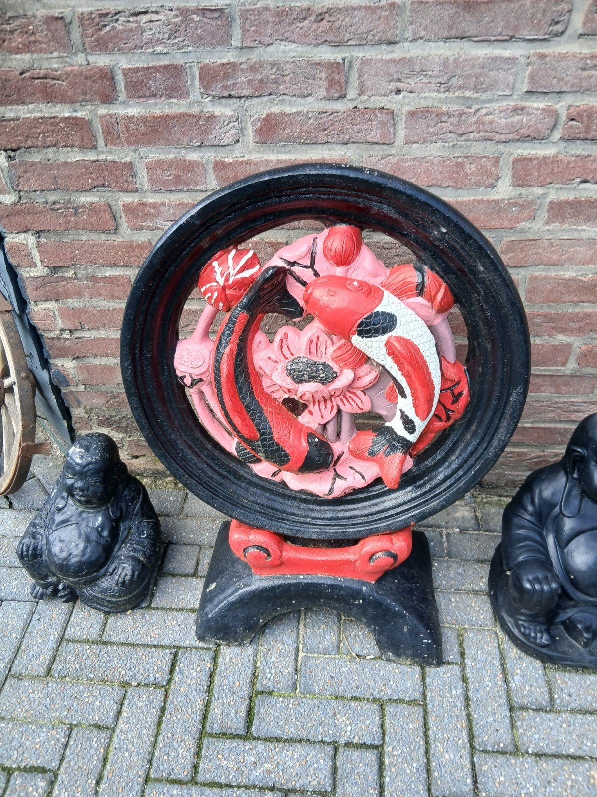 Diverse Tuinbeelden - Boeddha, Koi, Pagode en meer, Tuin en Terras, Ophalen, Gebruikt, Beton, Boeddhabeeld
